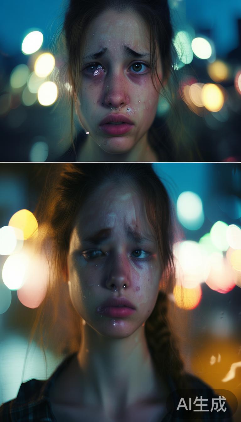 抖音流泪涨粉女孩_抖音70万粉丝网红妹妹别哭插图